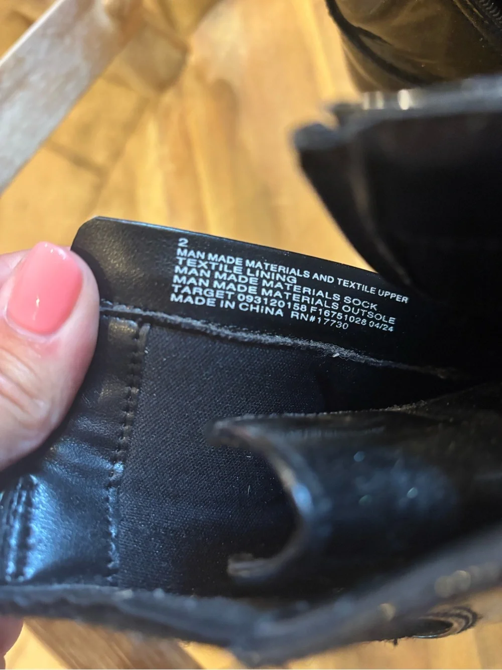 Target Black Patent Lace-Up Kids Boots